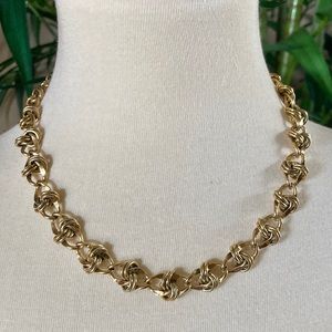 Gold Loop Chain Necklace